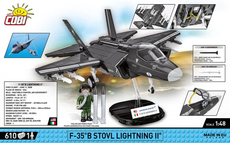 COBI Stavebnica AF F-35B Stovl Lightning II (COBI-5895)