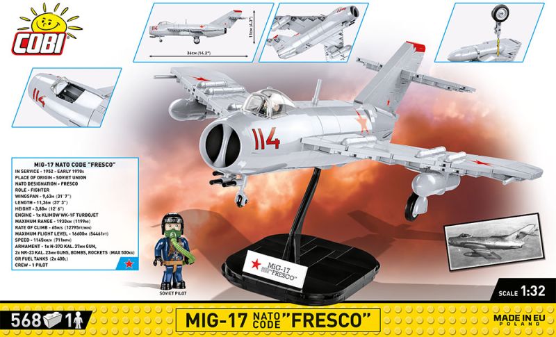 COBI Stavebnica CW MIG-17 "Fresco" (COBI-5823)