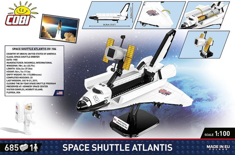 COBI Stavebnica HC Space Shuttle Atlantis (COBI-1930)