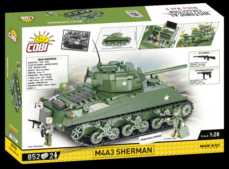 COBI Stavebnica HC WW2 M4A3 Sherman (COBI-2570)