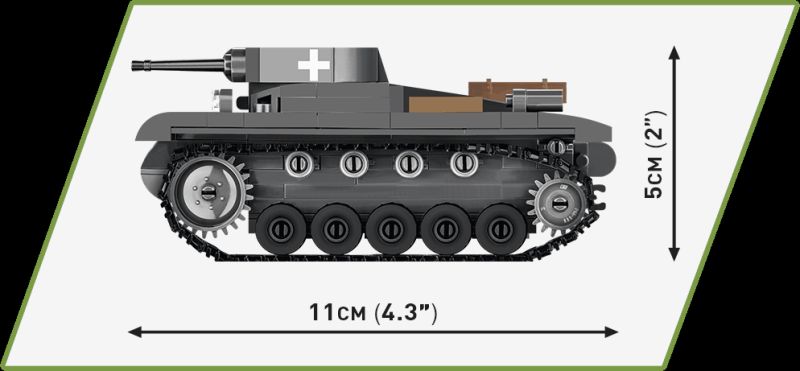 COBI Stavebnica HC WW2 Panzer II Ausf. A (COBI-2718)