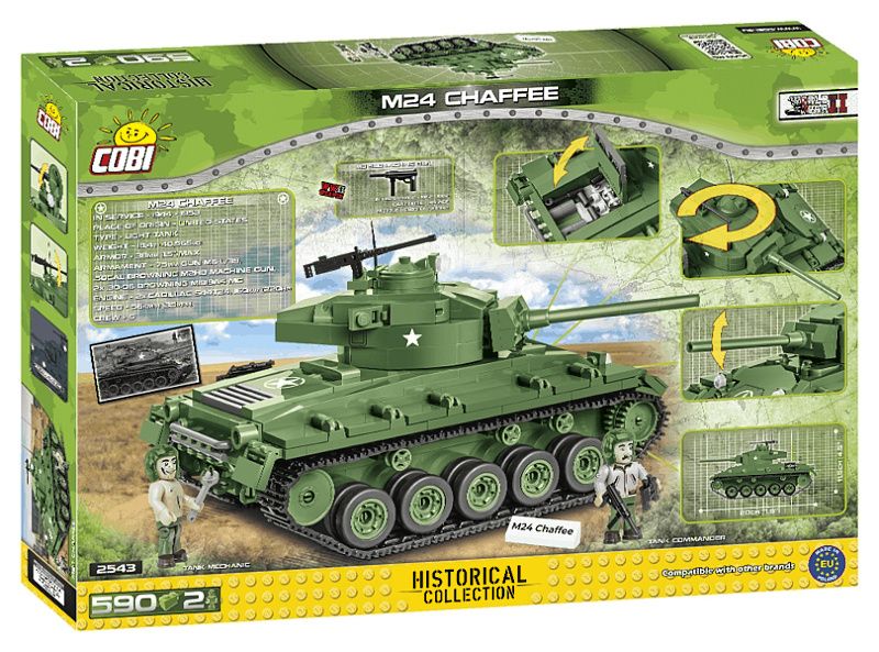 COBI Stavebnica WW2 M24 Chaffee (COBI-2543)