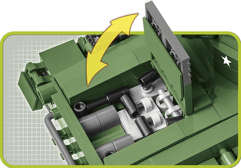 COBI Stavebnica WW2 M24 Chaffee (COBI-2543)