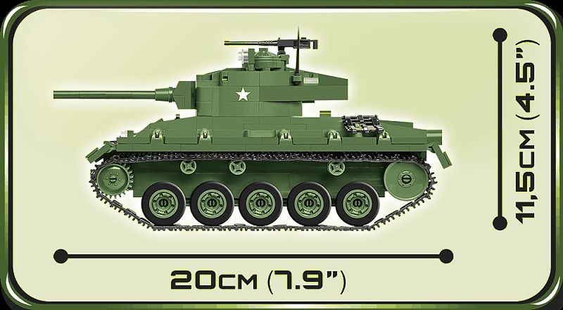 COBI Stavebnica WW2 M24 Chaffee (COBI-2543)