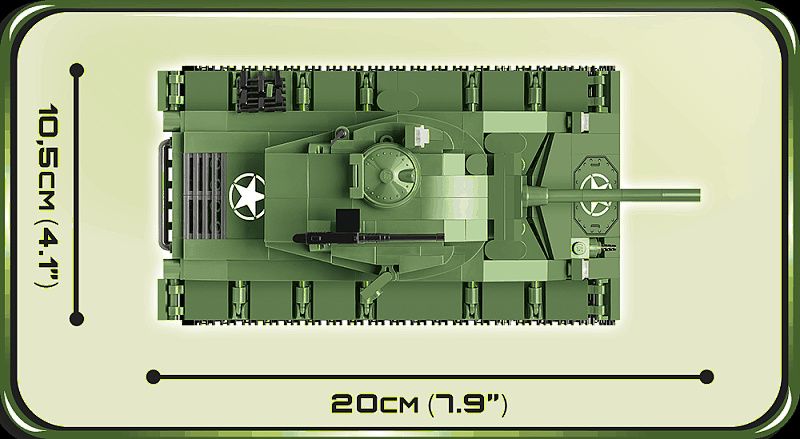 COBI Stavebnica WW2 M24 Chaffee (COBI-2543)