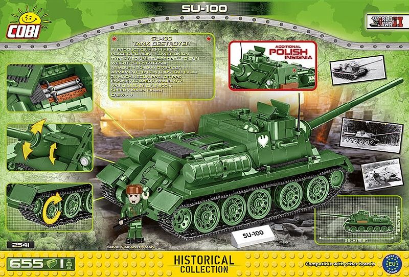 COBI Stavebnica WW2 SU-100 (COBI-2541)