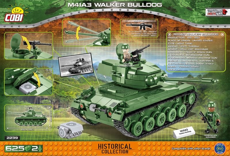 COBI Stavebnica VW M41A3 Walker Bulldog (COBI-2239)