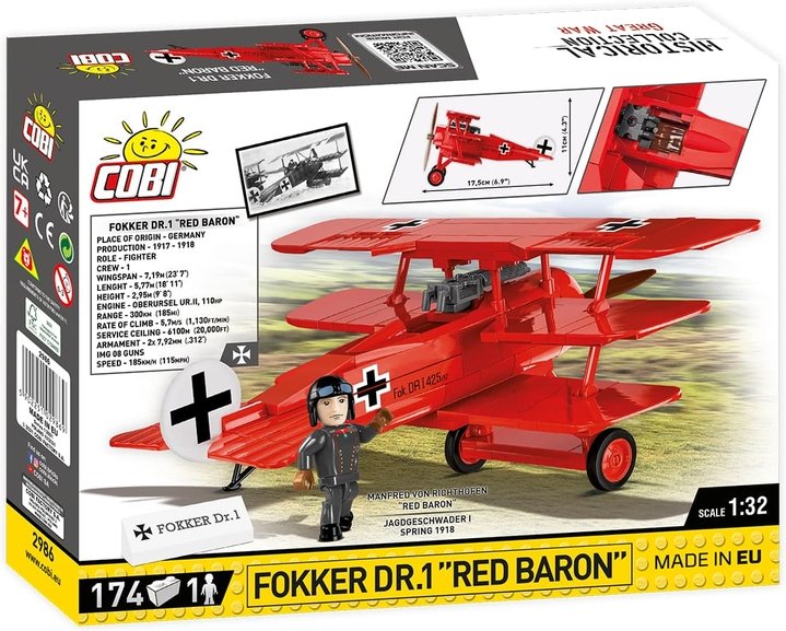 COBI Stavebnica GW Fokker Dr. I Red Baron (COBI-2986)