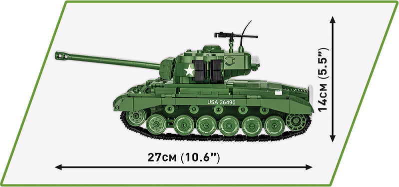 COBI Stavebnica WW2 M26 Pershing (T26E3) (COBI-2564)