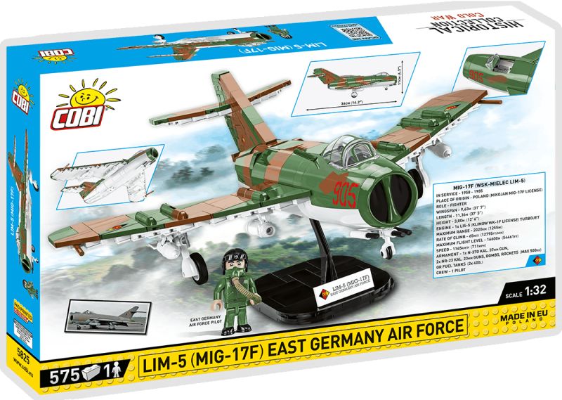 COBI Stavebnica CW LIM-5 (MIG 17-F) East Germany Air Force (COBI-5825)