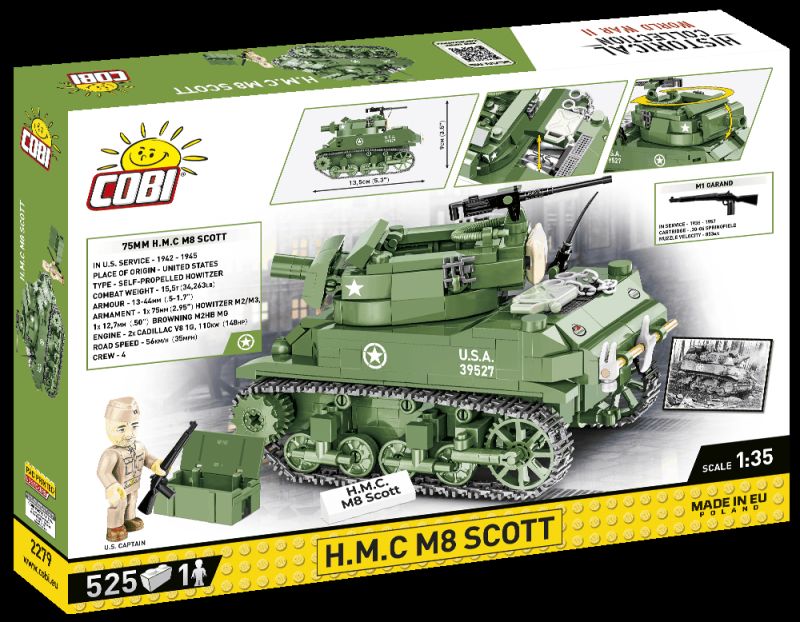 COBI Stavebnica HC WW2 H.M.C M8 Scott (COBI-2279)