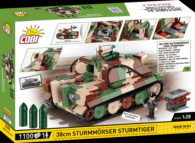 COBI Stavebnica HC WW2 38 cm Sturmmörser Sturmtiger (COBI-2585)