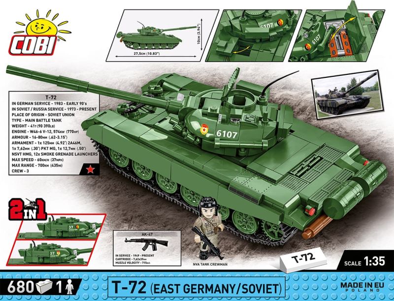 COBI Stavebnica AF T-72 (East Germany/Soviet) (COBI-2625)