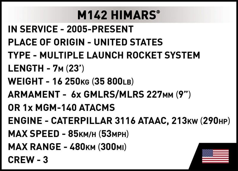 COBI Stavebnica AF M142 Himars (COBI-2626)