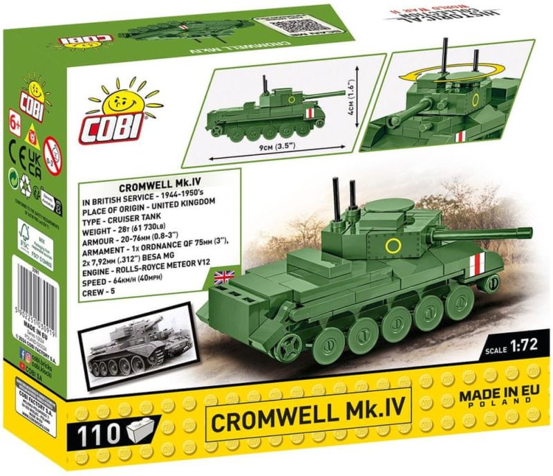 COBI Stavebnica HC WW2 Cromwell Mk.IV 1:72 (COBI-3091)