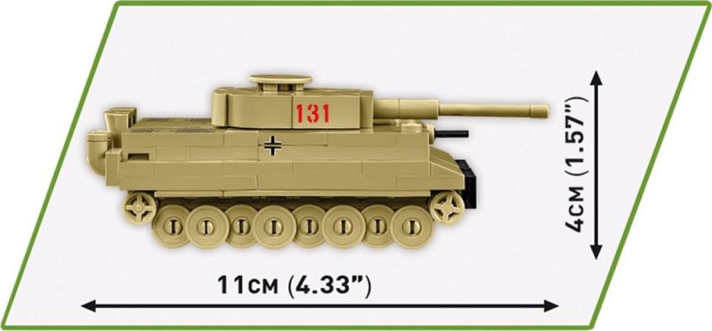 COBI Stavebnica HC WW2 Tiger I 131 1:72 (COBI-3095)