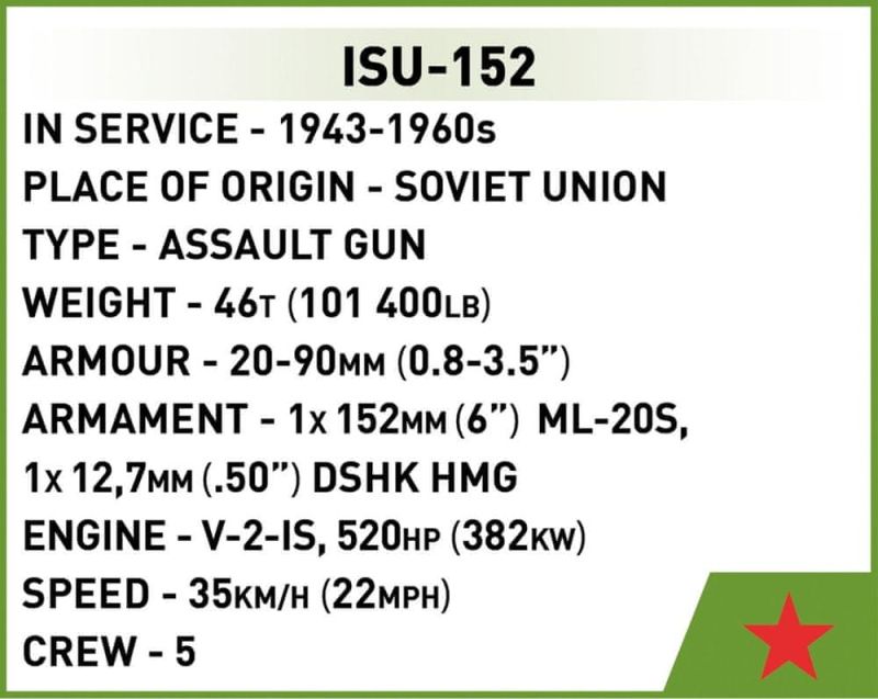 COBI Stavebnica HC WW2 ISU 152 1:72 (COBI-3096)