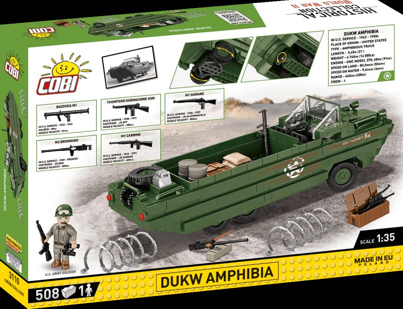 COBI Stavebnica HC WW2 DUKW Amphibia (COBI-3110)