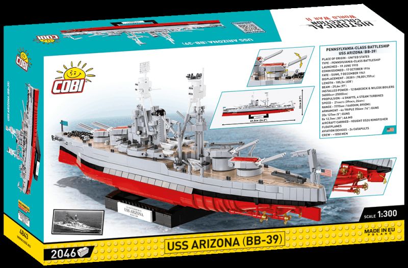 COBI Stavebnica HC WW2 USS Arizona (BB-39) (COBI-4843)