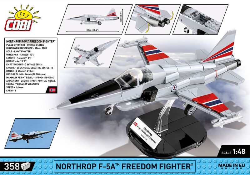 COBI Stavebnica AF Northrop F-5A Freedom Fighter (COBI-5858)