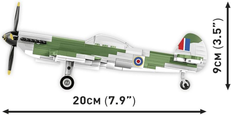 COBI Stavebnica HC WW2 Spitfire Mk. XVI Bubbletop (COBI-5865)