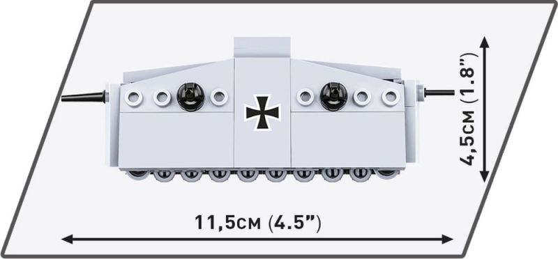 COBI Stavebnica HC GW Sturmpanzerwagen A7V 1:72 (COBI-3094)