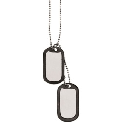 ID známka DOG TAGS strieborná s tlmičom