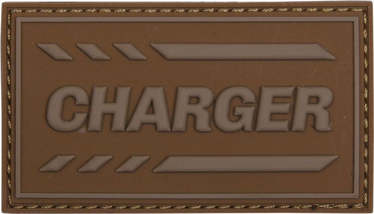 3D PVC Nášivka/Patch Charger - coyote