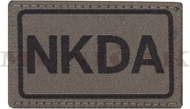 CLAW GEAR Textilná Nášivka/Patch NKDA - RAL7013 (18430)