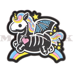 JTG 3D PVC Nášivka/Patch Skeleton Unicorn