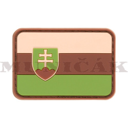 JTG 3D PVC Nášivka/Patch Slovakia Flag - zelená / hnedá