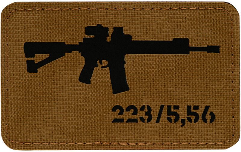 M-TAC Cordura Nášivka/Patch AR-15 223/5,56 - coyote / black (51111502)