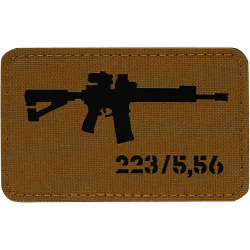 M-TAC Cordura Nášivka/Patch AR-15 223/5,56 - coyote / black (51111502)