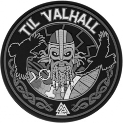 M-TAC 3D PVC Nášivka/Patch Til Valhall - grey / black (51142112)