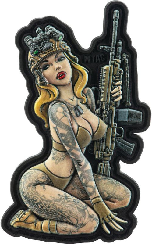 M-TAC 3D PVC Nášivka/Patch Tactical Girl No5 v.1 - color (51461003)