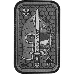 M-TAC Textilná Nášivka/Patch Deus Vult Ace - šedá (51117011)