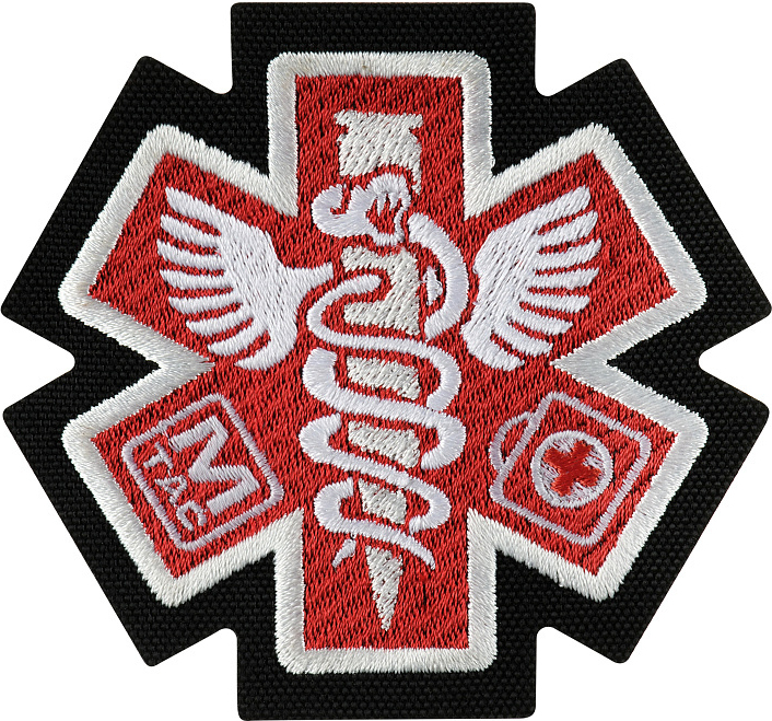 M-TAC Cordura Nášivka/Patch Paramedic - black (51432002)