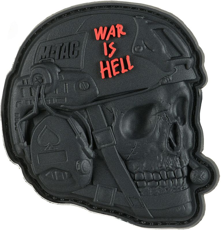 M-TAC 3D PVC Nášivka/Patch War is Hell - black (51328002)