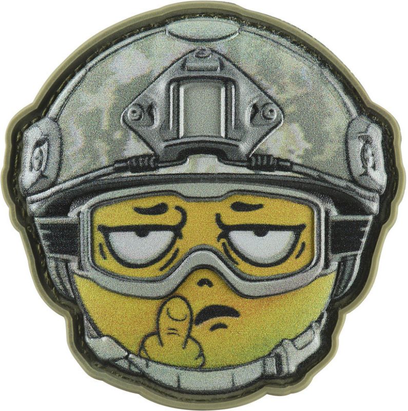 M-TAC 3D PVC Nášivka/Patch Emoji No24 - olive (51353524)