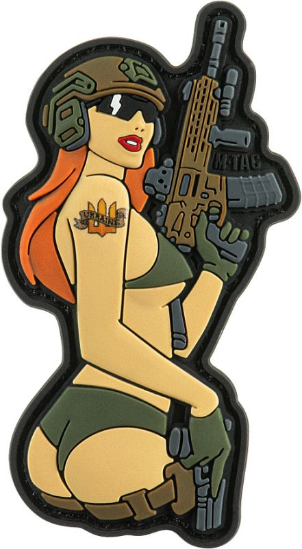 M-TAC 3D PVC Nášivka/Patch Tactical Girl No4 v.2 - color (51116215)