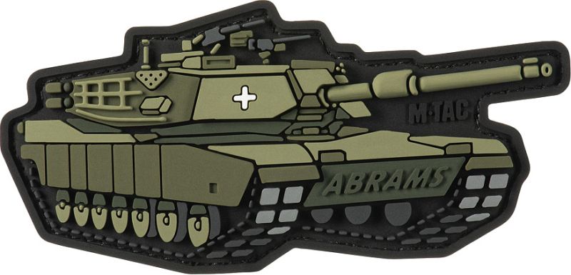 M-TAC 3D PVC Nášivka/Patch Abrams - olive (51348356)