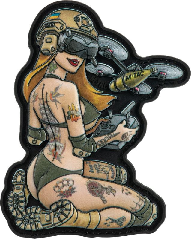 M-TAC 3D PVC Nášivka/Patch Tactical Girl No6 Hooligan 2 - color (51468001)