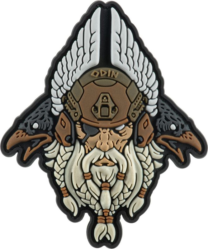 M-TAC 3D PVC Nášivka/Patch Odin Tactical - white / coyote (51469003)