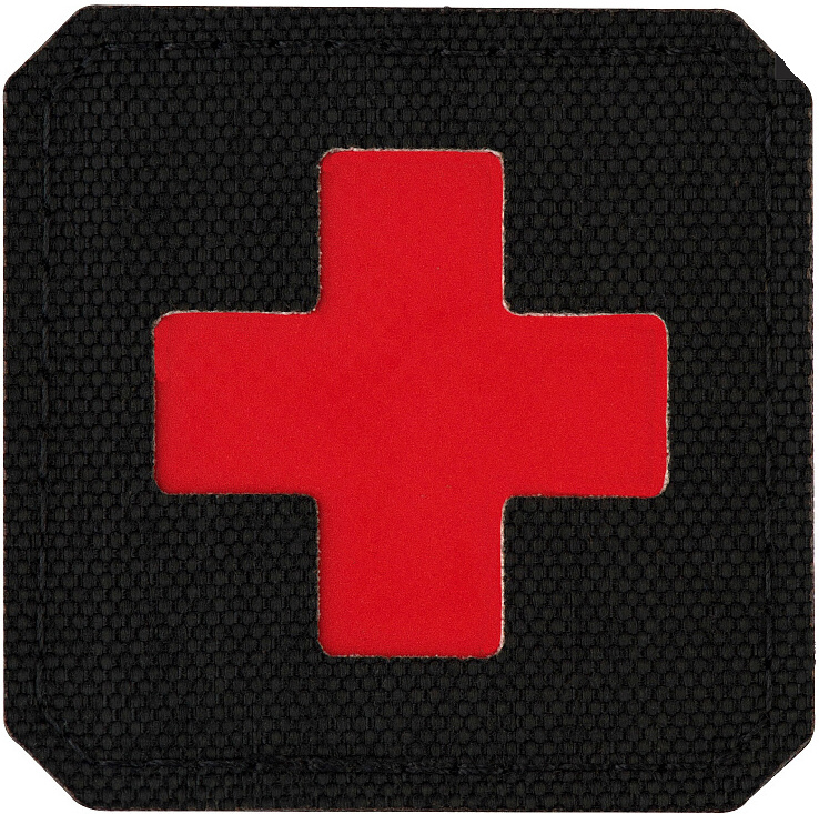 M-TAC Textilná Nášivka/Patch Medic Cross LC - black / red (51122233)