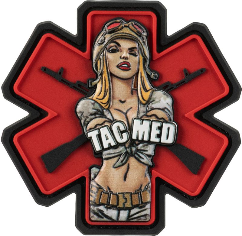 M-TAC 3D PVC Nášivka/Patch Tacmed - red / multicam (51475008)