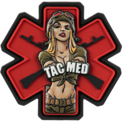 M-TAC 3D PVC Nášivka/Patch Tacmed - red / olive (51475001)