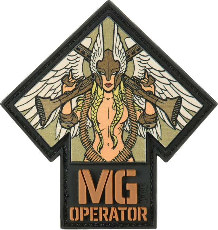 M-TAC 3D PVC Nášivka/Patch MG Operator - black / coyote (51348108)