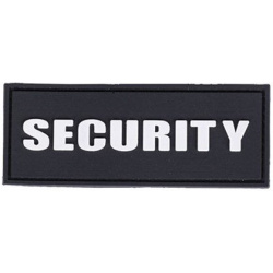 MILTEC 3D PVC Nášivka/Patch Security 8,6x3,3cm - black (16833100)