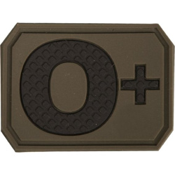 MILTEC 3D PVC Nášivka/Patch 0 POS, 3,8x2,8cm - olive drab (16831701)