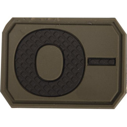 MILTEC 3D PVC Nášivka/Patch 0 NEG, 3,8x2,8cm - olive drab (16831801)